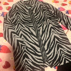 Premise Black and White Knit Sweater